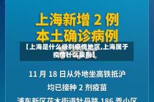 【上海是什么级别疫情地区,上海属于疫情什么级别】