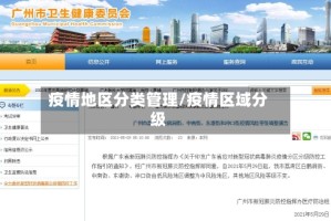 疫情地区分类管理/疫情区域分级