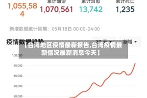 【台湾地区疫情最新报告,台湾疫情最新情况最新消息今天】