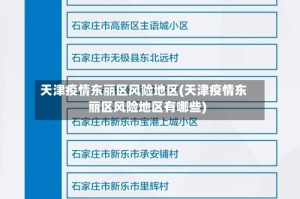 天津疫情东丽区风险地区(天津疫情东丽区风险地区有哪些)