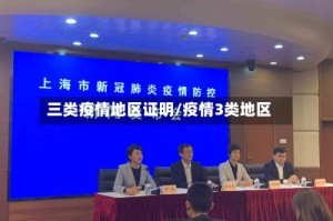三类疫情地区证明/疫情3类地区