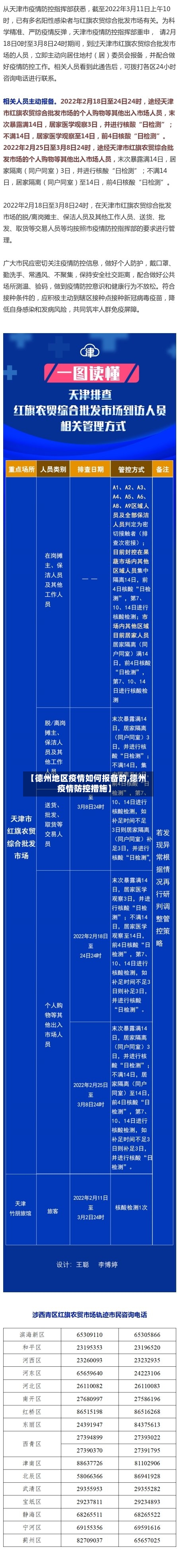 【德州地区疫情如何报备的,德州疫情防控措施】-第3张图片