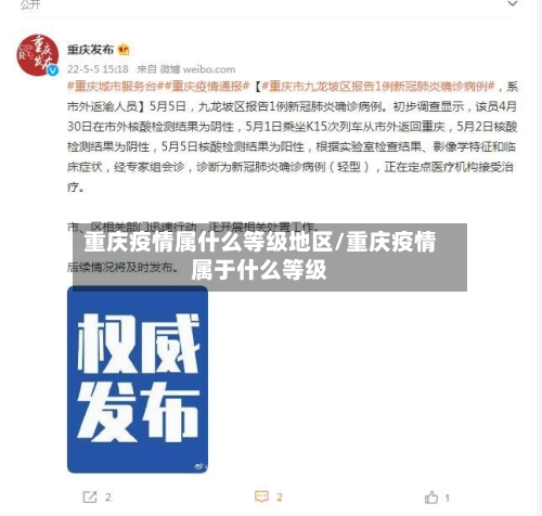 重庆疫情属什么等级地区/重庆疫情属于什么等级-第3张图片