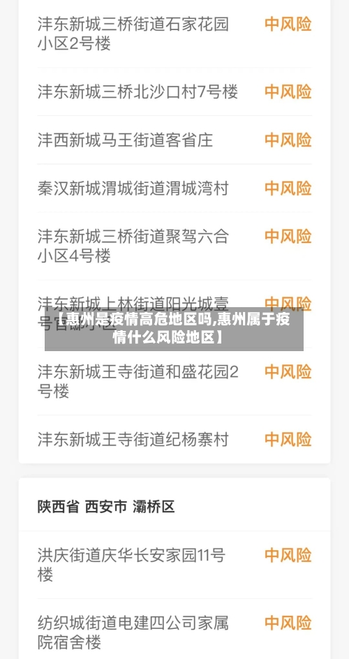 【惠州是疫情高危地区吗,惠州属于疫情什么风险地区】-第3张图片