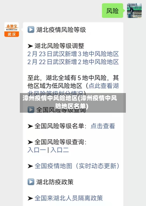 漳州疫情中风险地区(漳州疫情中风险地区名单)-第2张图片