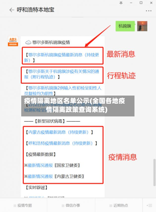 疫情隔离地区名单公示(全国各地疫情隔离政策查询系统)-第2张图片