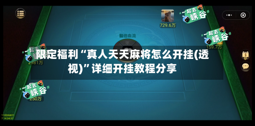 限定福利“真人天天麻将怎么开挂(透视)”详细开挂教程分享-第2张图片