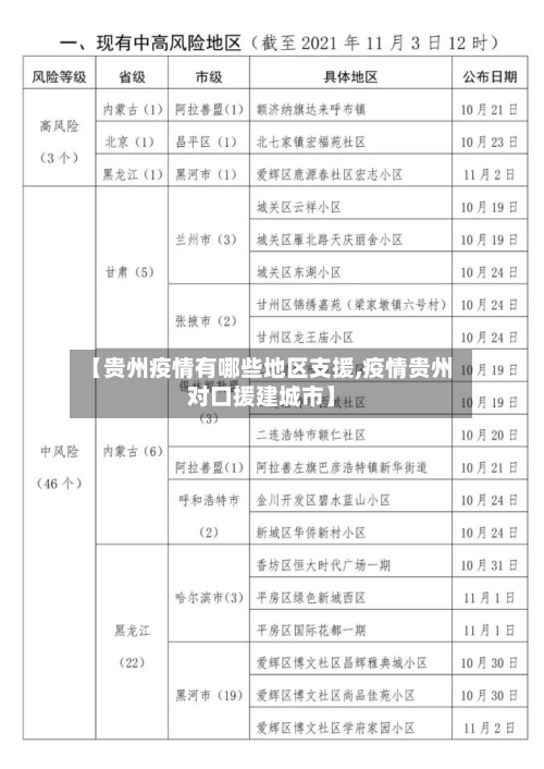 【贵州疫情有哪些地区支援,疫情贵州对口援建城市】-第1张图片