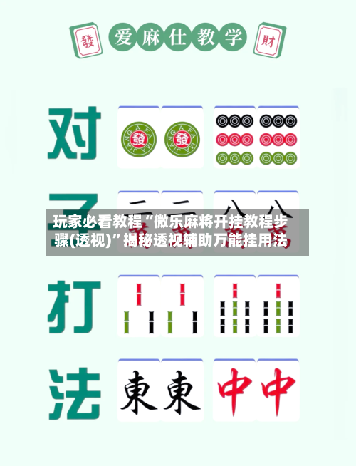 玩家必看教程“微乐麻将开挂教程步骤(透视)”揭秘透视辅助万能挂用法-第2张图片