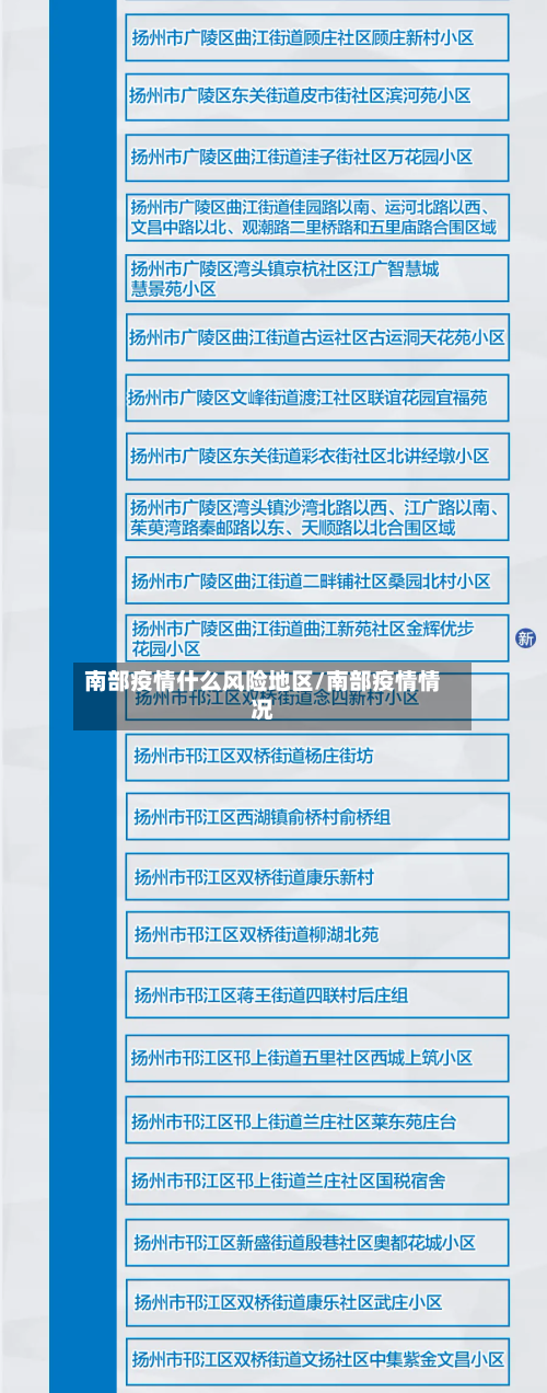 南部疫情什么风险地区/南部疫情情况-第1张图片