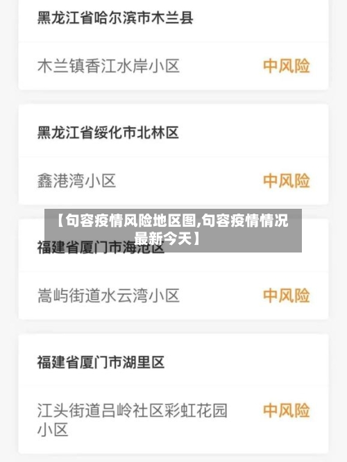 【句容疫情风险地区图,句容疫情情况最新今天】-第1张图片