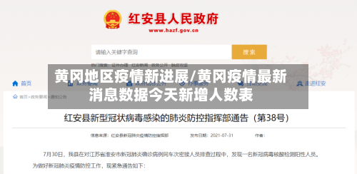 黄冈地区疫情新进展/黄冈疫情最新消息数据今天新增人数表-第1张图片